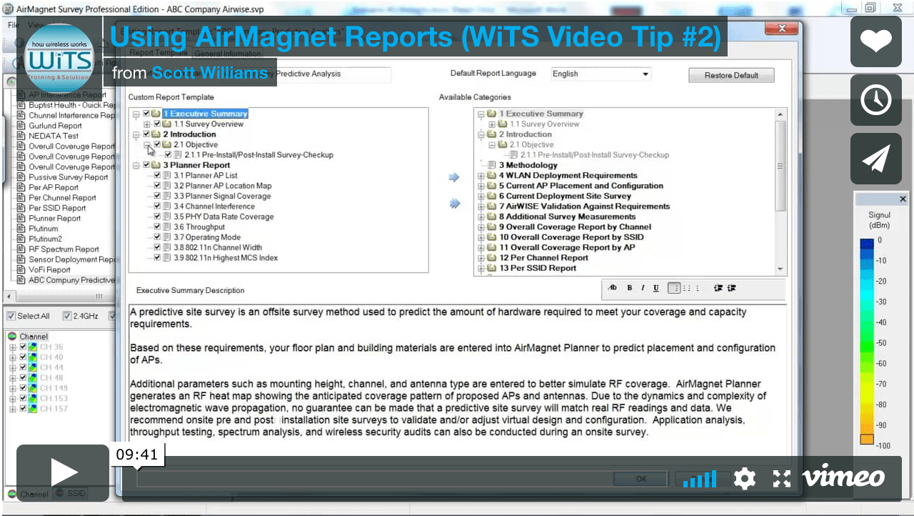 Using Airmagnet Reports Wireless Training Solutions - 